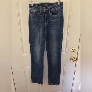 Judy Blue Dark Wash Straight Leg Jeans - Blue